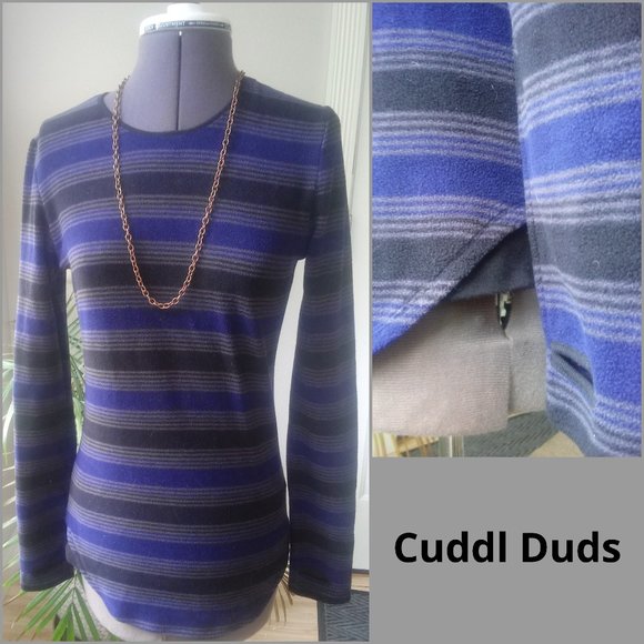 Cuddl Duds Tops - Cuddl Duds Warm Fleece Tee Long Sleeved w/ Thumb Holes